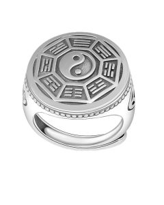 Yin Yang Balance Adjustable Ring - Yin Yang