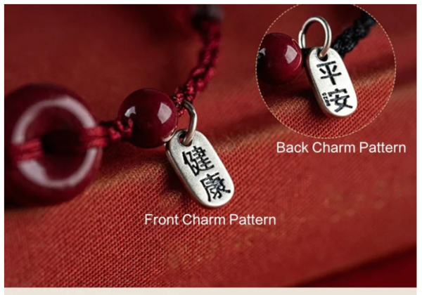 Buddha Stones Zodiac Year Cinnabar Peace Buckle Blessing Handmade String Bracelet & Anklet - Image 11