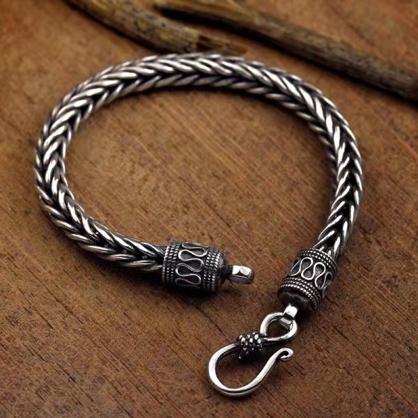 Buddha Stones Braided Dragon Keel Vintage Creativity Buckle Bracelet - Image 7